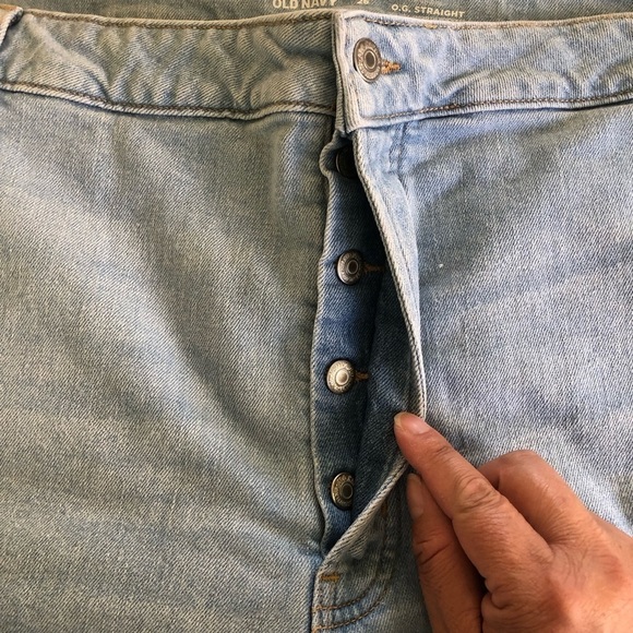 Old Navy High-Waisted Button-Fly O.G. Ripped Cuffed 5”inseam Jean Shorts Size 26 - Picture 10 of 11